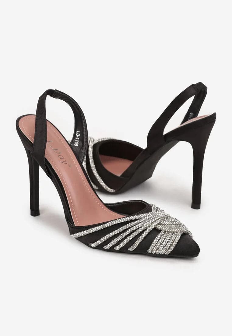 Derby - Dècolletè con strass intrecciati in Scarpe col tacco Affari di Famiglia - Sant’Angelo a Cupolo, commercioVirtuoso.it