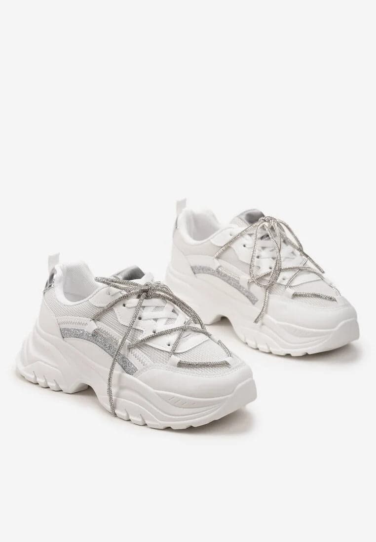 Elina - Sneakers con lacci strass in Sneaker casual Affari di Famiglia - Sant’Angelo a Cupolo, commercioVirtuoso.it