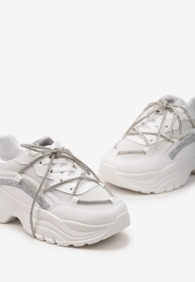 Elina - Sneakers con lacci strass in Sneaker casual Affari di Famiglia - Sant’Angelo a Cupolo, commercioVirtuoso.it