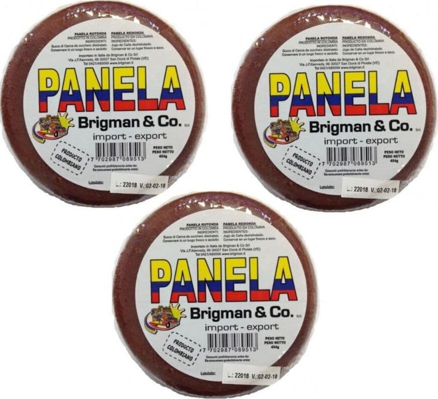 PANELA REDONDA BRIGMAN 454g x 3 pezzi PAESE DI ORIGINE COLOMBIA