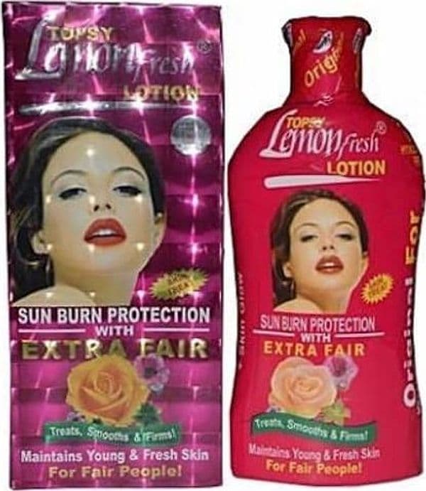 TOPSY LEMON FRESH EXTRA FAIR LOTION 250ML FOR ALL BODY .