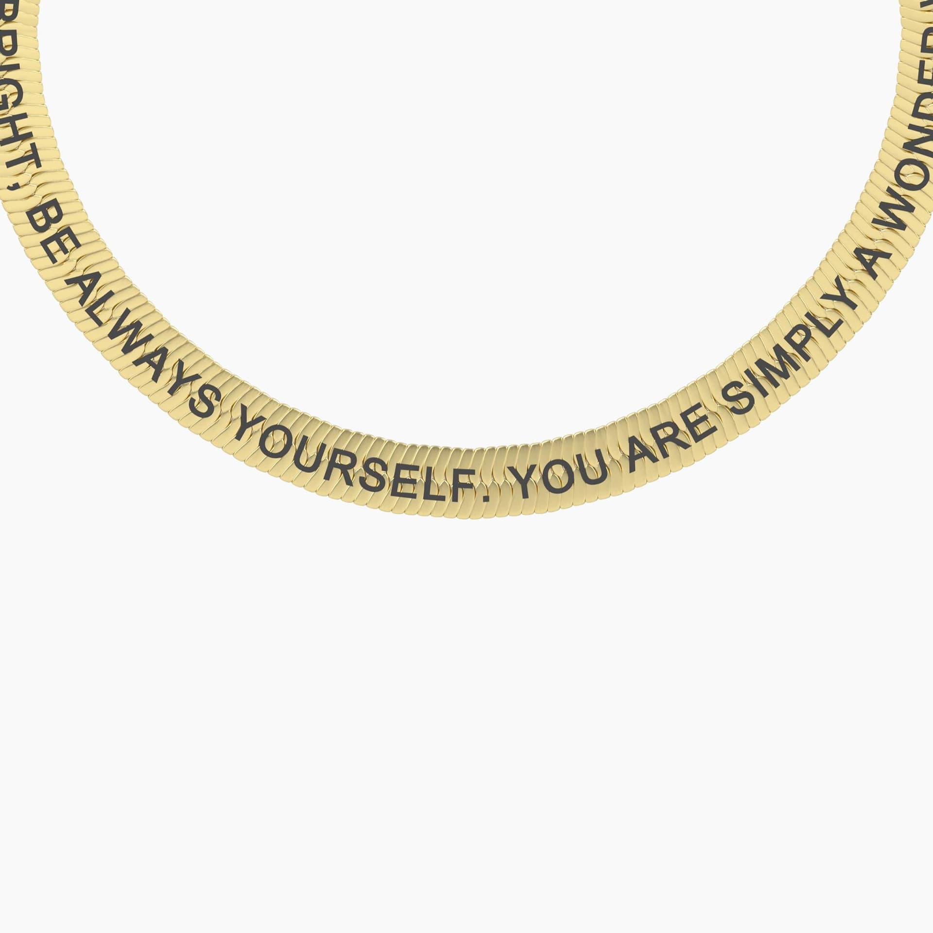 Kidult  -  Bracciale dorato elastico con frase  SIMPLY A WONDER WOMAN - 3