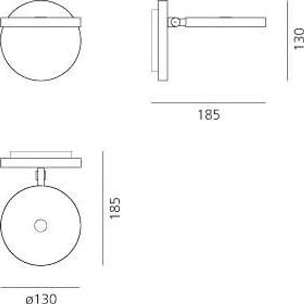 Artemide Demetra Faretto con Interruttore - 4
