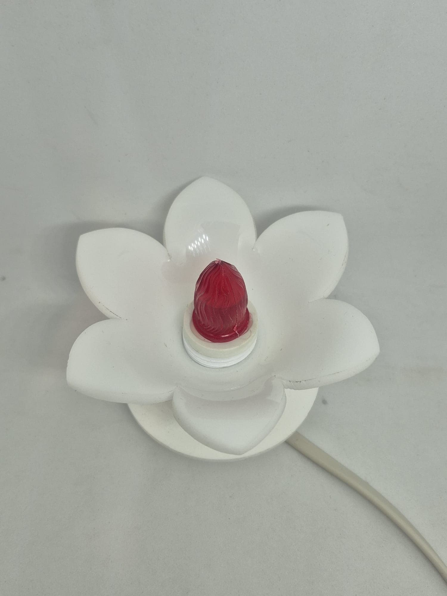 LUCCIOLA GIGLIO IN PLEXIGLASS CON LAMPADINA NEON 220V. - 2