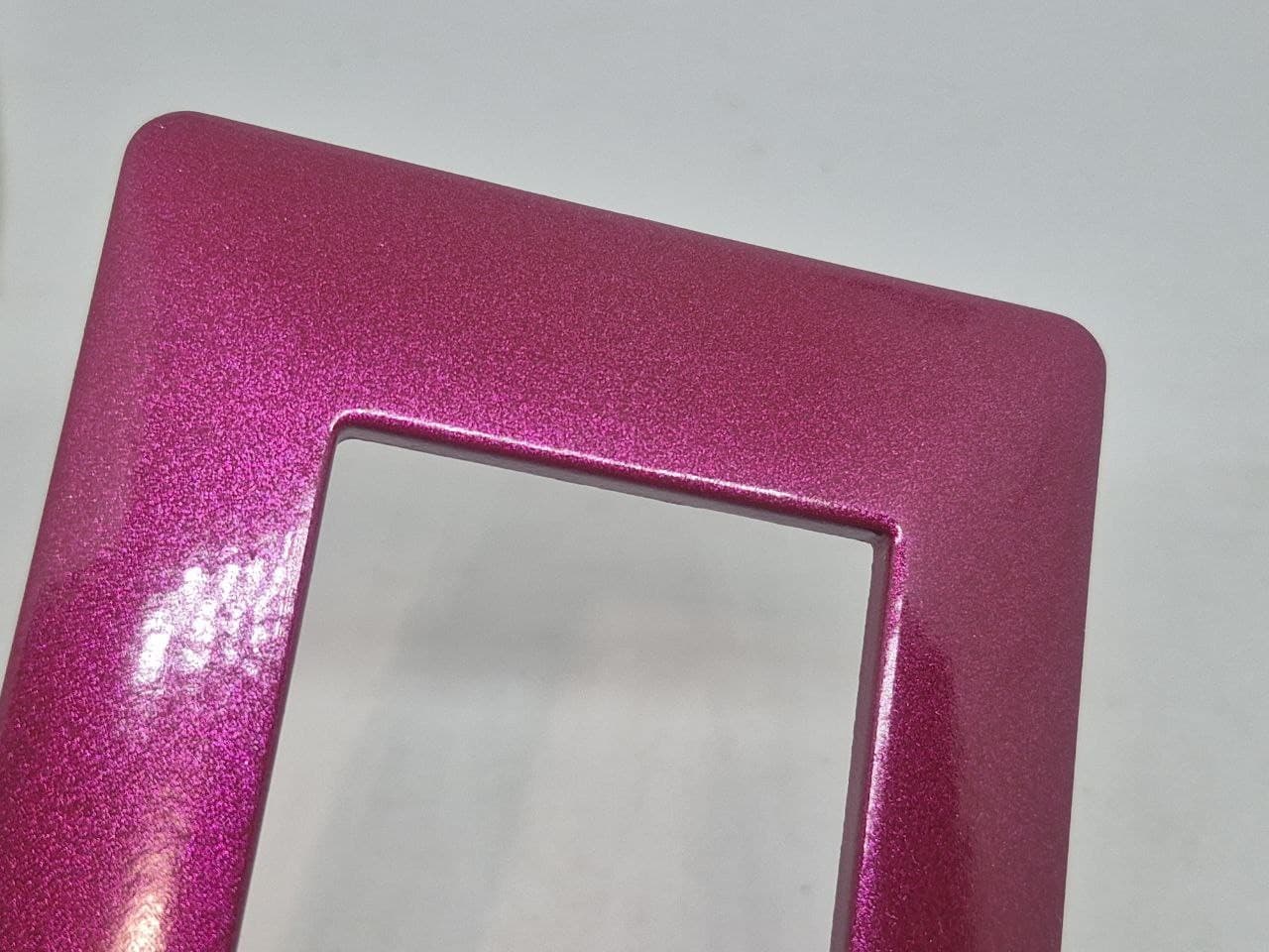 PLACCHE COMPTIBILI MATIX ROSSO CICLAMINO METALLIZZATO IN ABS PER SCATOLE RETTANGOLARI SERIE LUXURY - 2