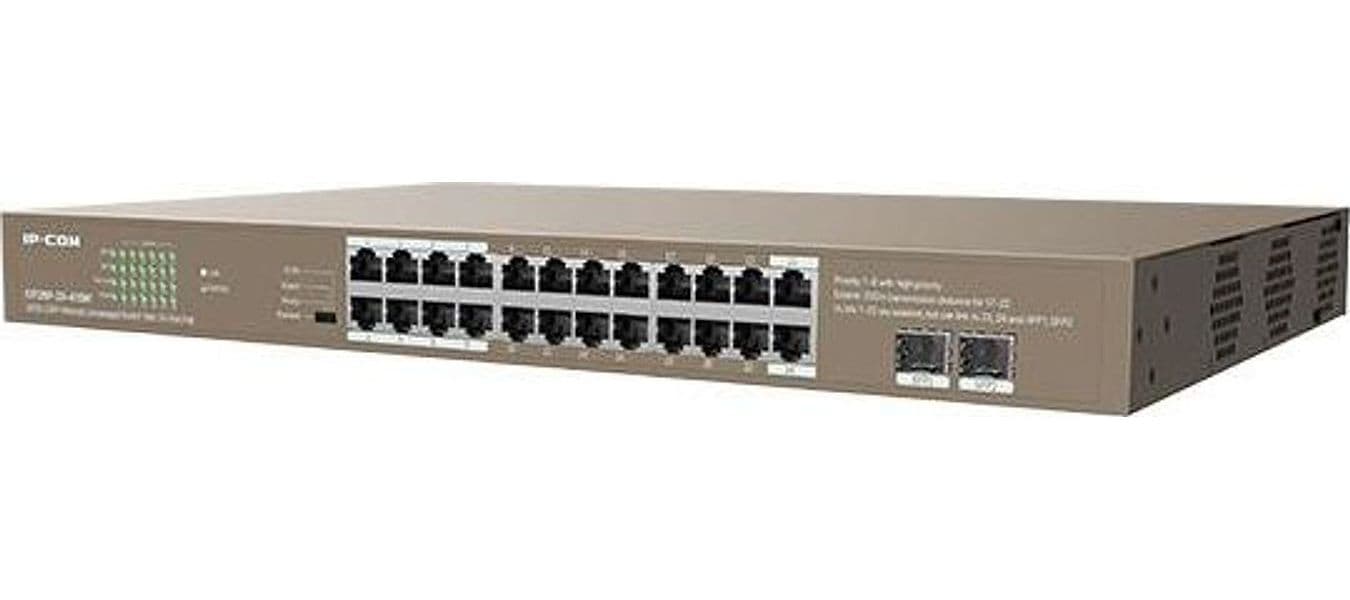 Switch Unmanaged 24 Porte PoE 100/1000 + 2SFP 410W