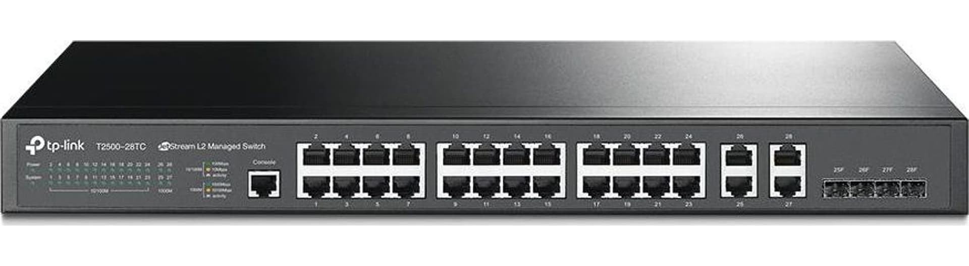Switch Managed L2 24 Porte + 4 Porte Gbit Combo T2500-28TC - 2