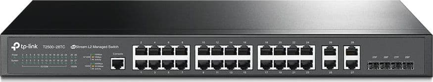 Switch Managed L2 24 Porte + 4 Porte Gbit Combo T2500-28TC - 2