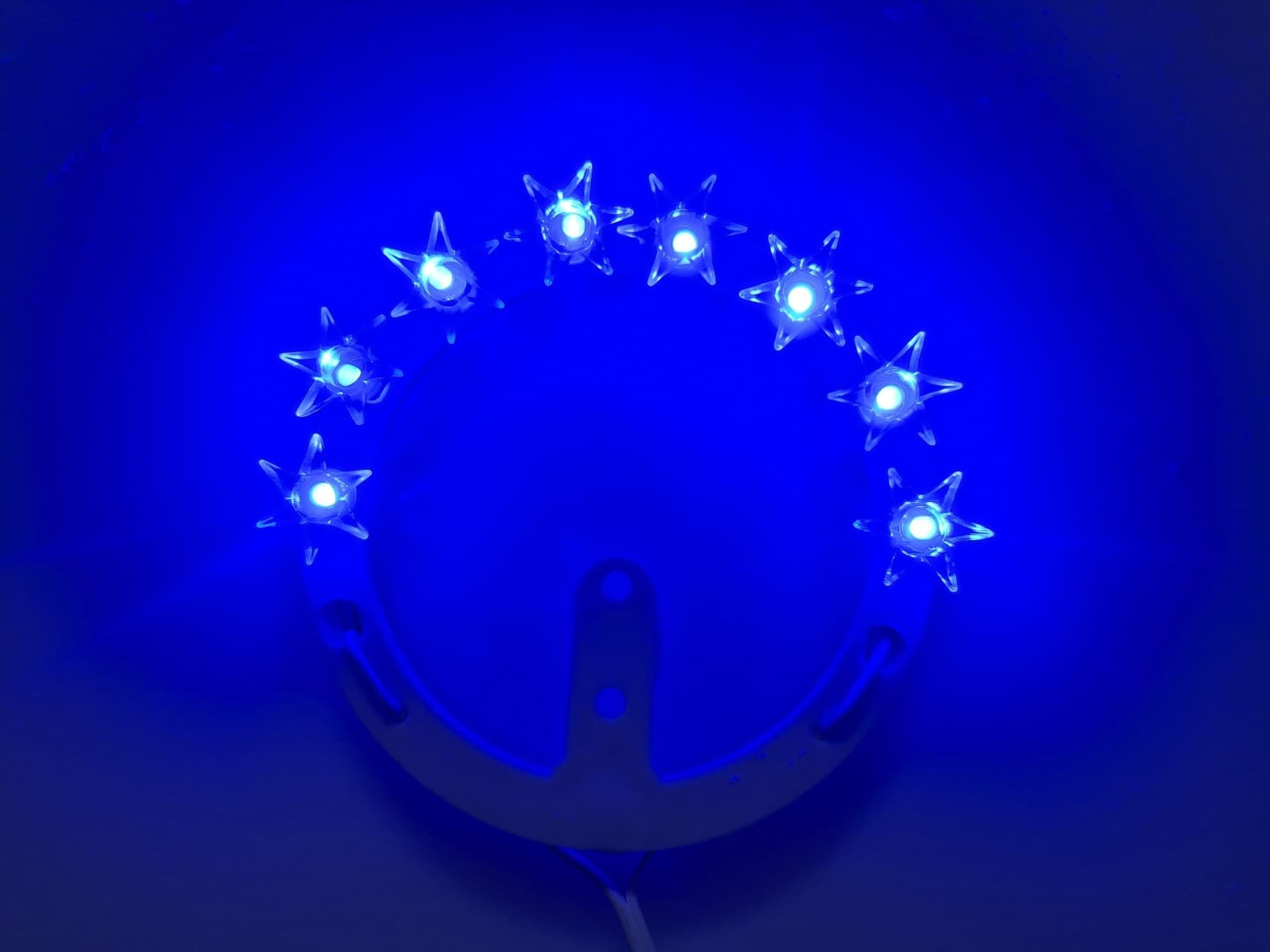CORONCINA LUMINOSA A LUCE LED STELLARIO VOTIVO SACRO STATUE PLEXIGLASS ELETTRICO - 4