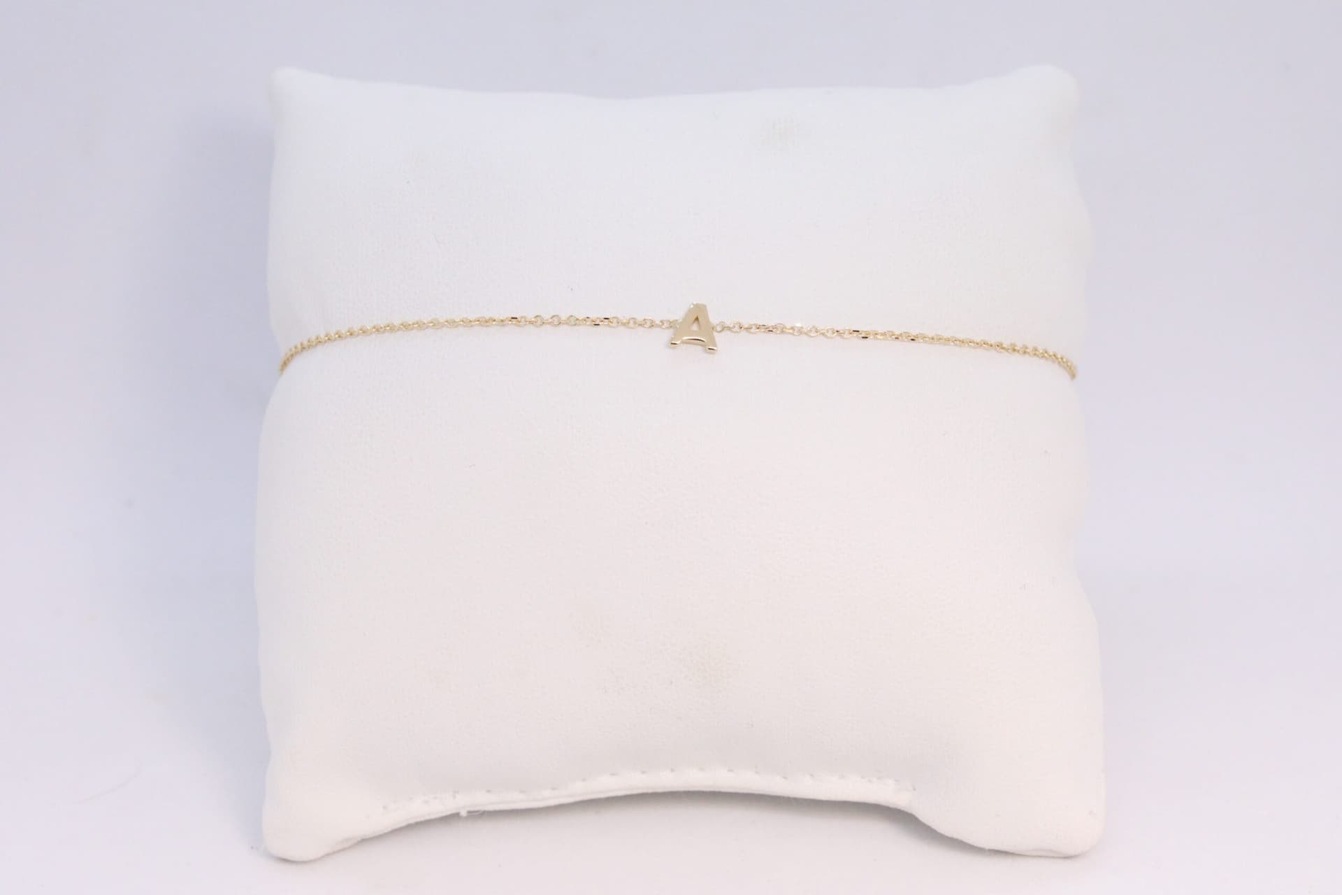 Bracciale in oro 18 kt personalizzabile con lettera BGN491 - 5
