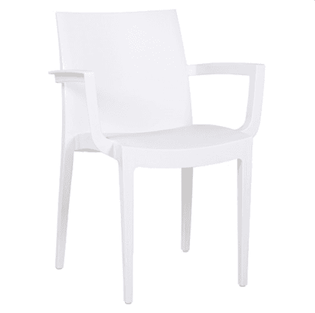 Sedia in Polipropilene "San Francisco" con braccioli per interno e esterno, adatto per bar e strutture in Sedie per tavolo da giardino Decor Space - Altamura, commercioVirtuoso.it