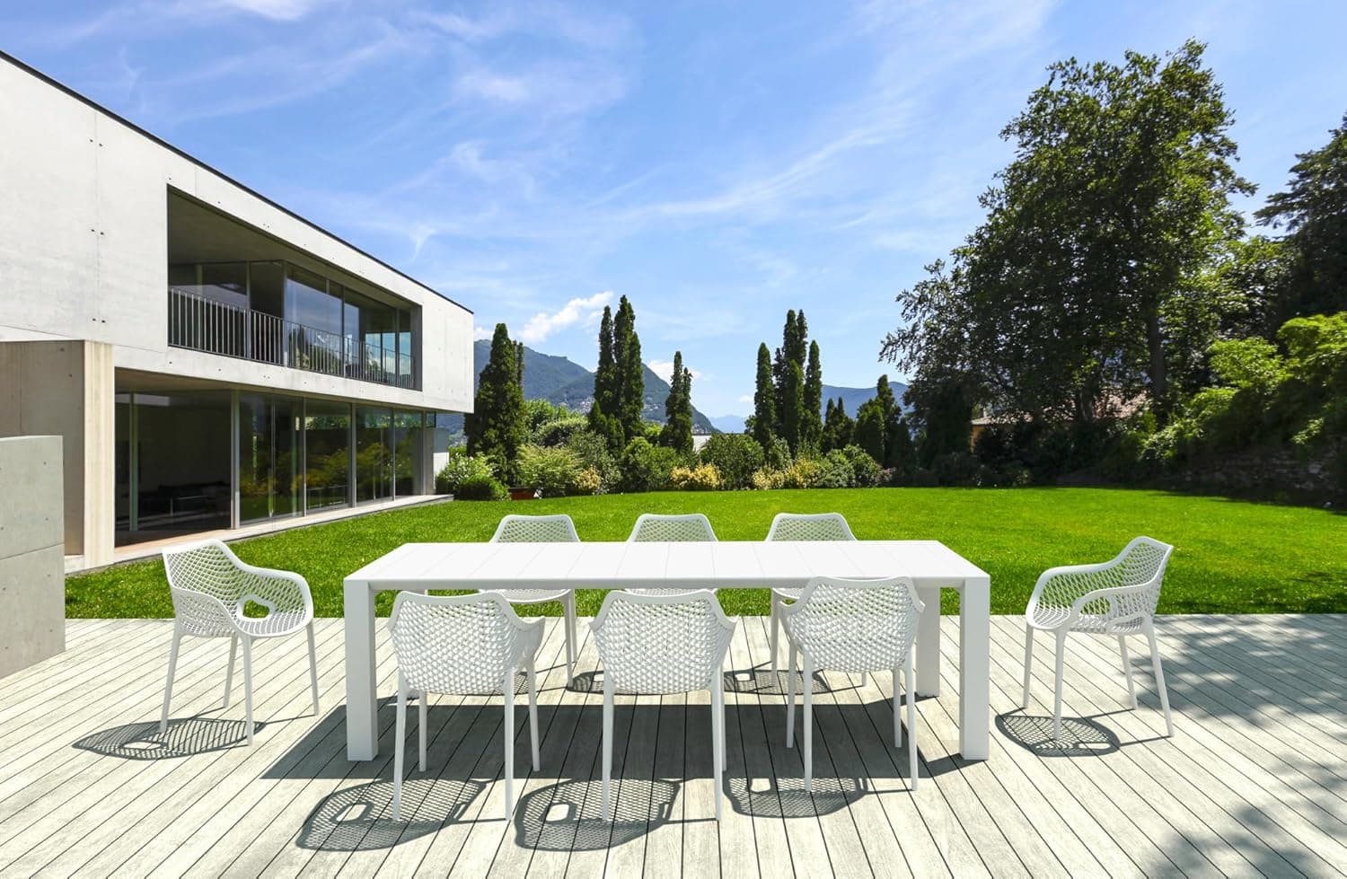 Sedia in Polipropilene "Sierra" con braccioli per interno e esterno, adatto per bar e strutture in Sedie per tavolo da giardino Decor Space - Altamura, commercioVirtuoso.it