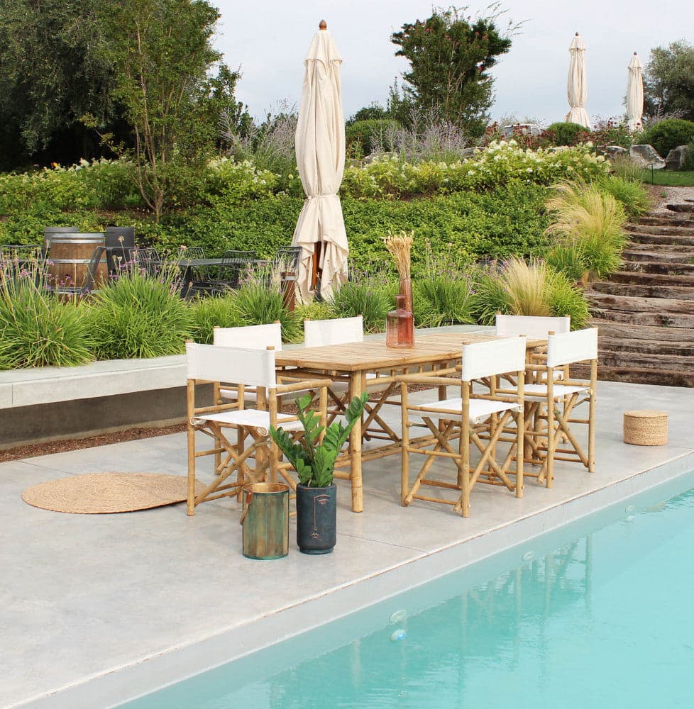 Sedia regista "Mojito" da esterno in legno di Bamboo, 60 x 44 x 88 cm in Sedie per tavolo da giardino Decor Space - Altamura, commercioVirtuoso.it