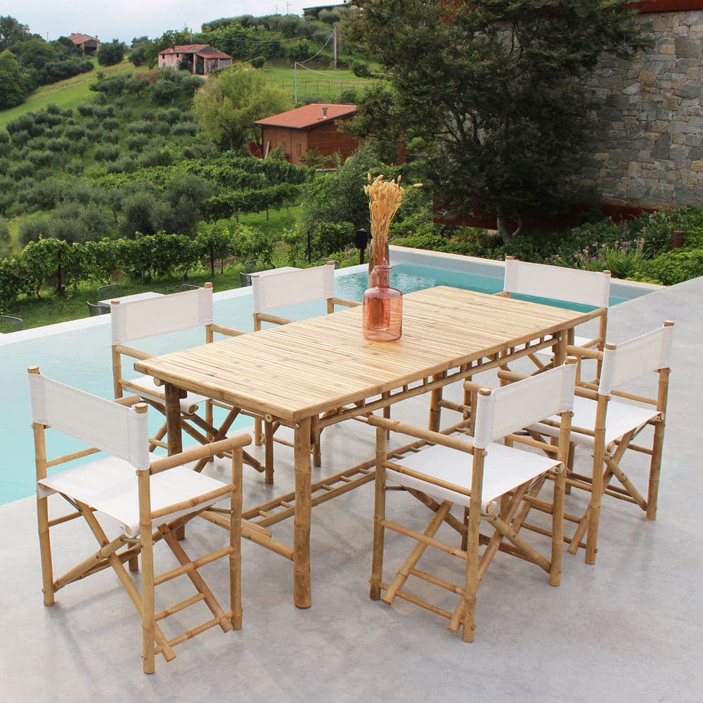 Sedia regista "Mojito" da esterno in legno di Bamboo, 60 x 44 x 88 cm in Sedie per tavolo da giardino Decor Space - Altamura, commercioVirtuoso.it