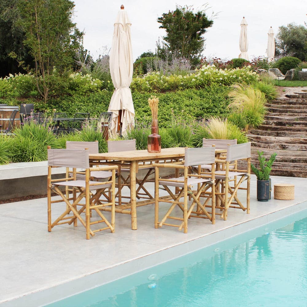 Sedia regista "Mojito" da esterno in legno di Bamboo, 60 x 44 x 88 cm in Sedie per tavolo da giardino Decor Space - Altamura, commercioVirtuoso.it