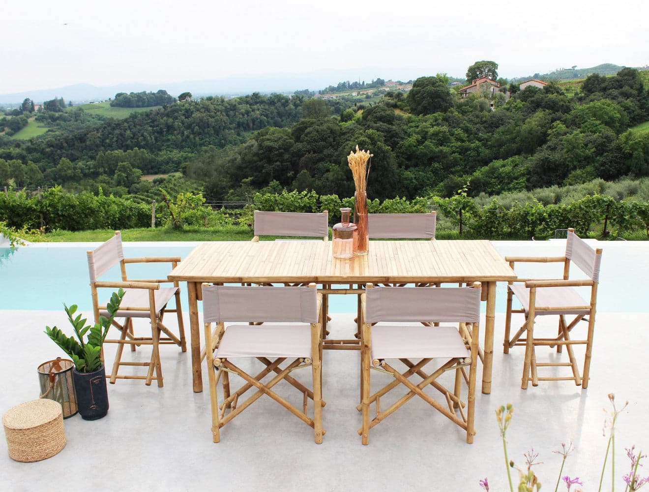 Sedia regista "Mojito" da esterno in legno di Bamboo, 60 x 44 x 88 cm in Sedie per tavolo da giardino Decor Space - Altamura, commercioVirtuoso.it