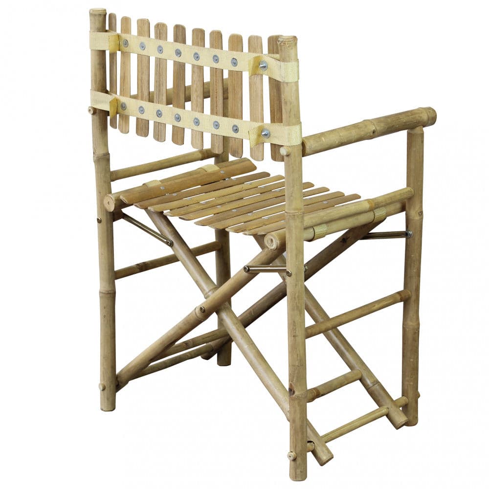 Sedia regista "Mimosa" in legno di Bamboo, 60 x 44 x 88 cm in Sedie per tavolo da giardino Decor Space - Altamura, commercioVirtuoso.it