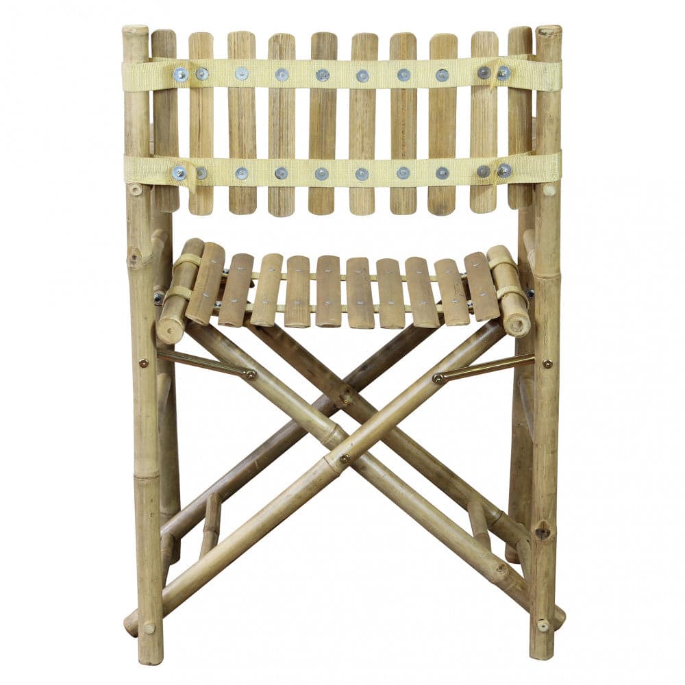 Sedia regista "Mimosa" in legno di Bamboo, 60 x 44 x 88 cm in Sedie per tavolo da giardino Decor Space - Altamura, commercioVirtuoso.it