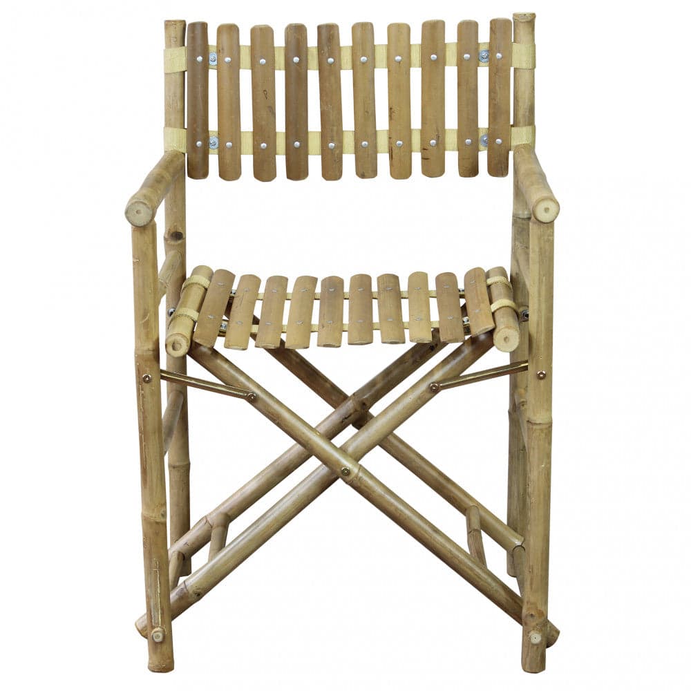 Sedia regista "Mimosa" in legno di Bamboo, 60 x 44 x 88 cm in Sedie per tavolo da giardino Decor Space - Altamura, commercioVirtuoso.it