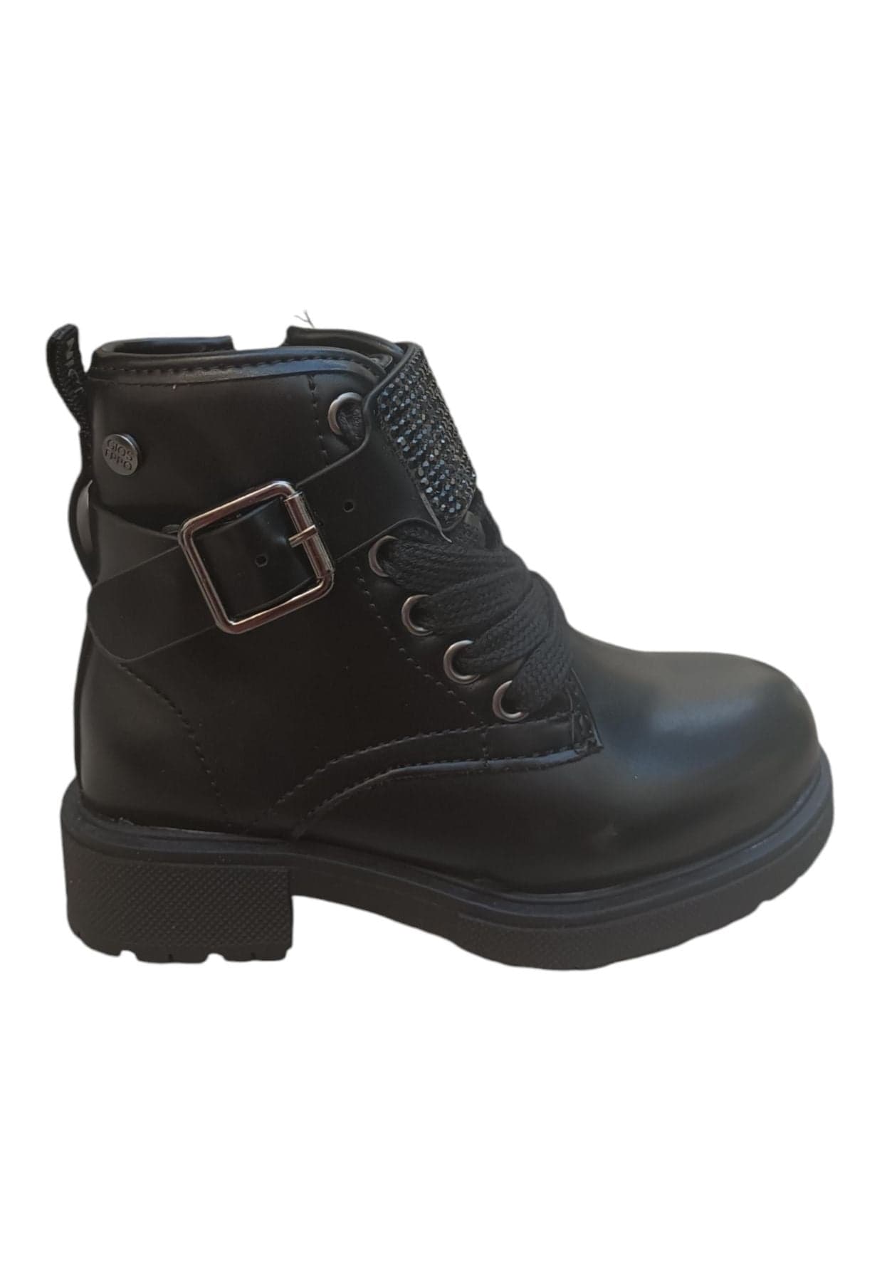 Scarpe anfibio Bambine e ragazze GIOSEPPO ROSKILDE  nero laccio e zip laterale in Ballerine Scarpetteria Gica - Trani, commercioVirtuoso.it