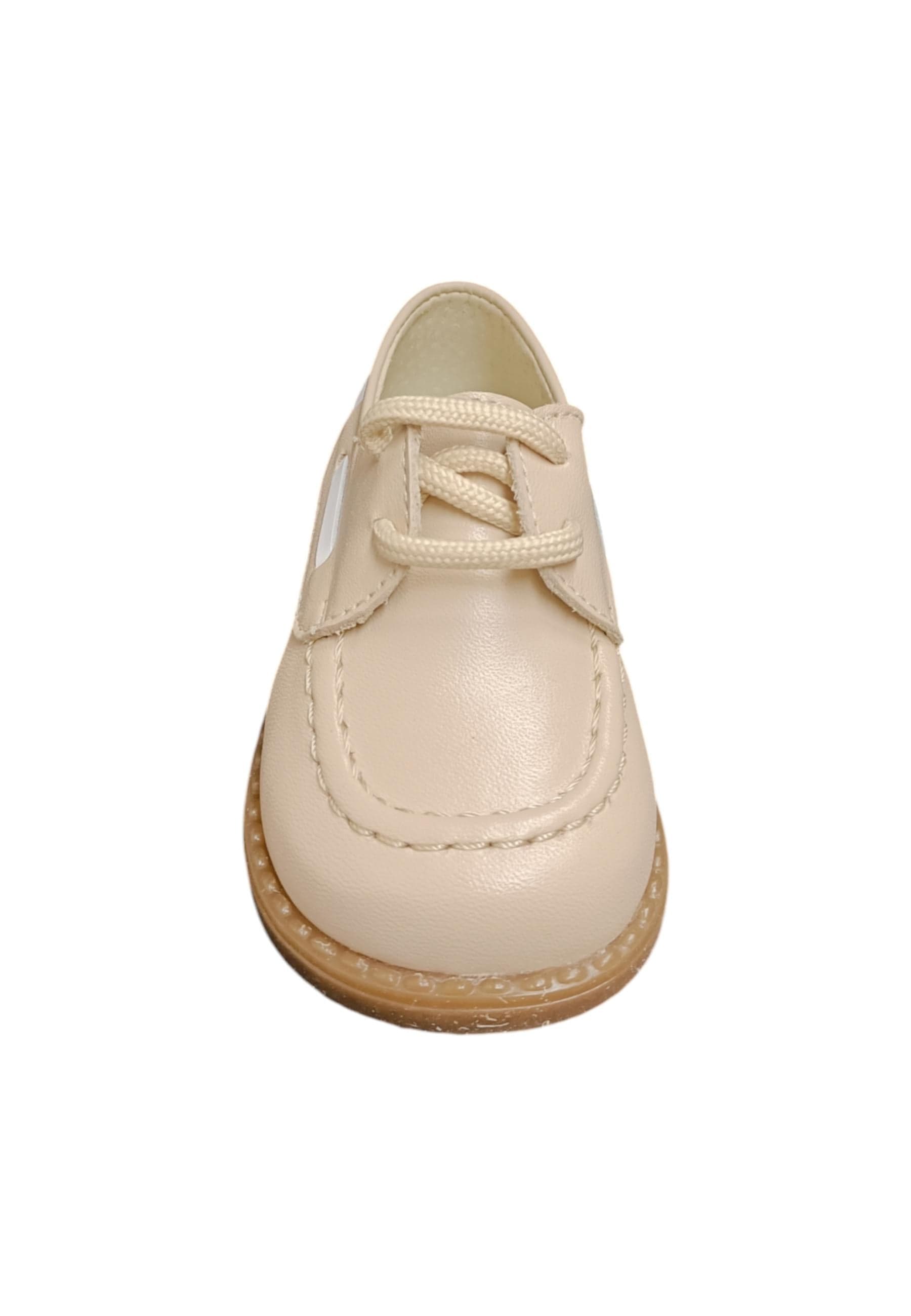 Scarpe inglesino Bambini panyno B3622  beige-bianco laccio in Ballerine Scarpetteria Gica - Trani, commercioVirtuoso.it