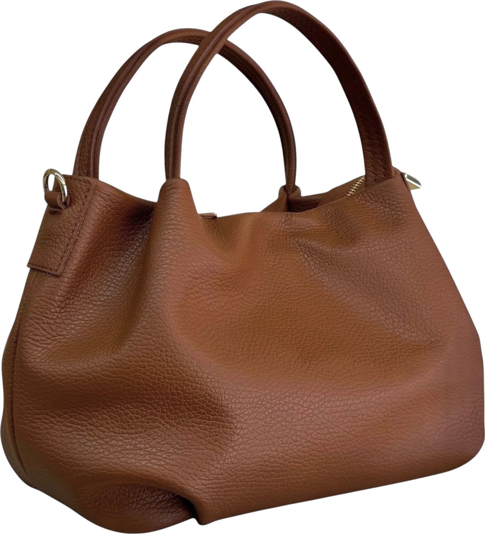 Modarno borsa a mano da donna, borsa a tracolla, borsa a spalla italiana in vera pelle dollaro 25x14x19 cm - 41
