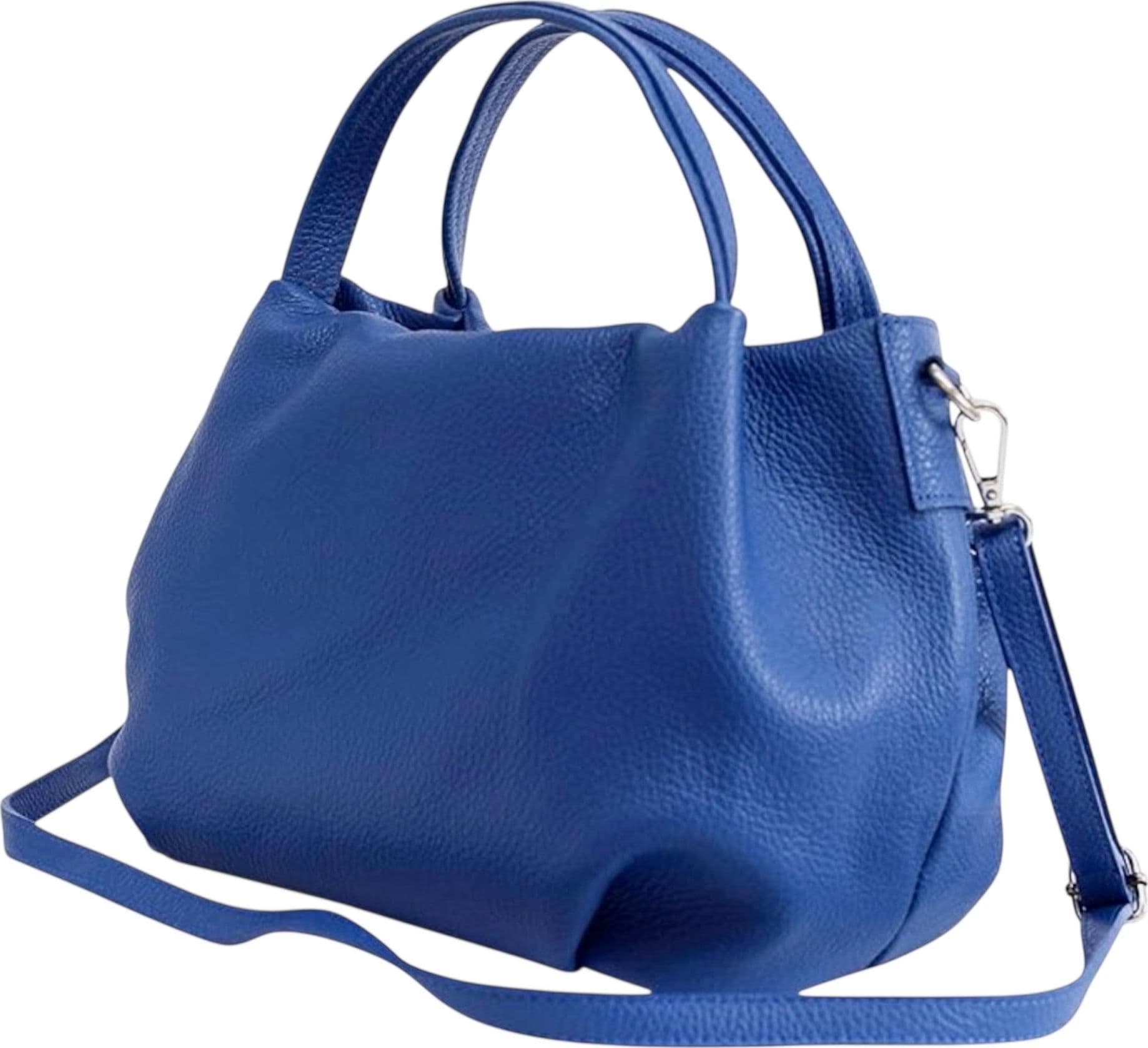 Modarno borsa a mano da donna, borsa a tracolla, borsa a spalla italiana in vera pelle dollaro 25x14x19 cm - 40