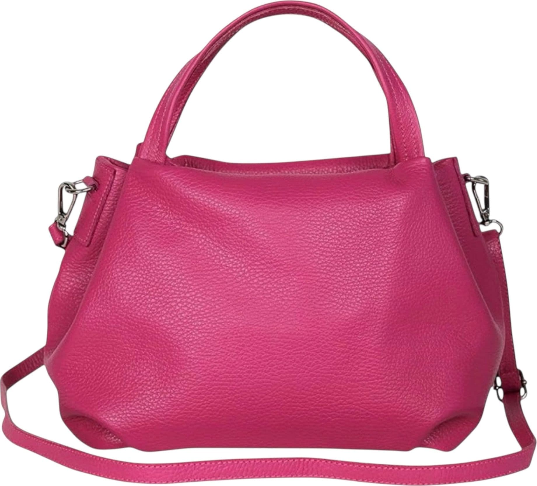 Modarno borsa a mano da donna, borsa a tracolla, borsa a spalla italiana in vera pelle dollaro 25x14x19 cm - 13