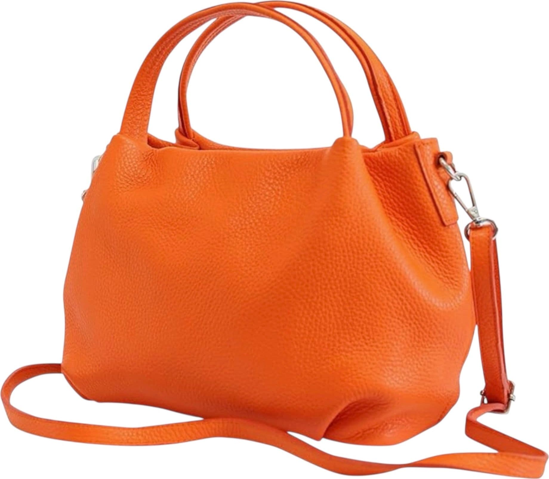 Modarno borsa a mano da donna, borsa a tracolla, borsa a spalla italiana in vera pelle dollaro 25x14x19 cm - 14