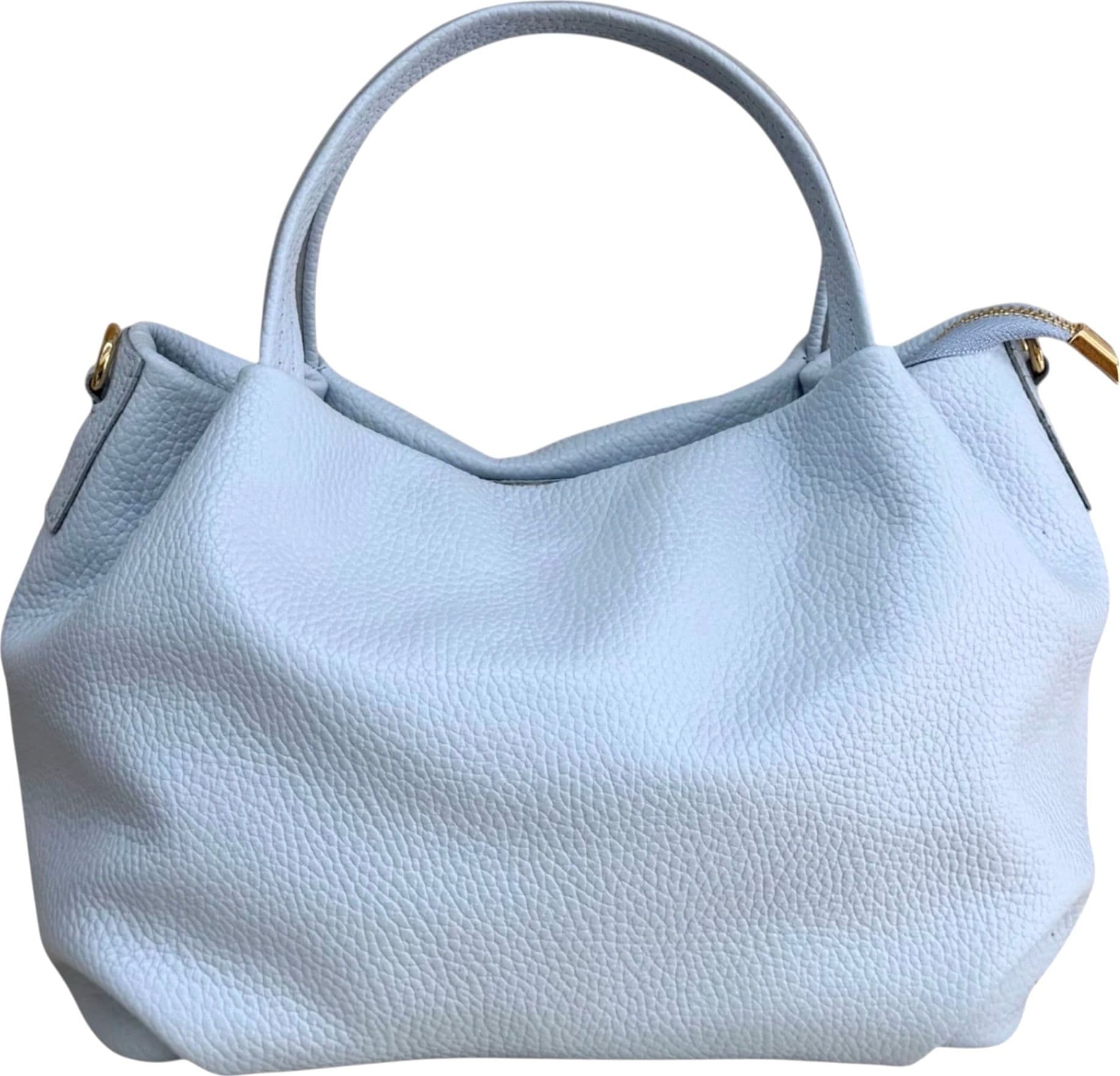 Modarno borsa a mano da donna, borsa a tracolla, borsa a spalla italiana in vera pelle dollaro 25x14x19 cm - 26