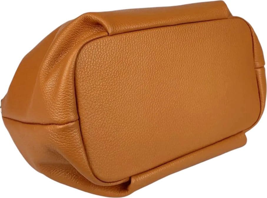 Modarno borsa a mano da donna, borsa a tracolla, borsa a spalla italiana in vera pelle dollaro 25x14x19 cm - 4
