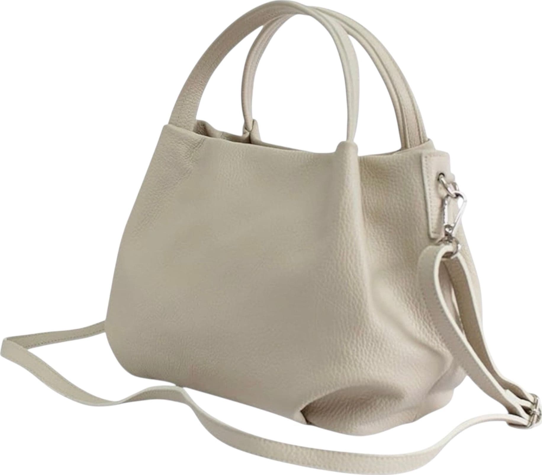 Modarno borsa a mano da donna, borsa a tracolla, borsa a spalla italiana in vera pelle dollaro 25x14x19 cm - 7