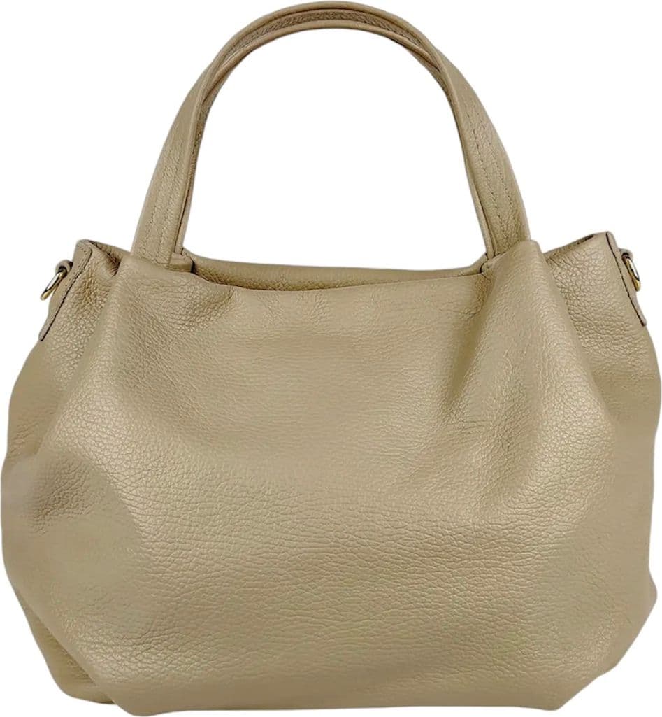 Modarno borsa a mano da donna, borsa a tracolla, borsa a spalla italiana in vera pelle dollaro 25x14x19 cm - 9
