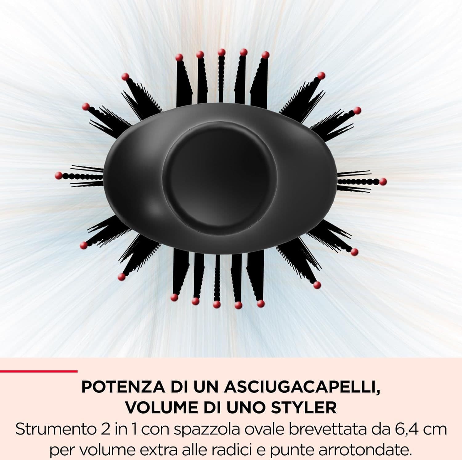 Revlon Spazzola Staccabile One-Step Asciugacapelli e Volumizzante Plus Nero RVDR5298E Usato - 3