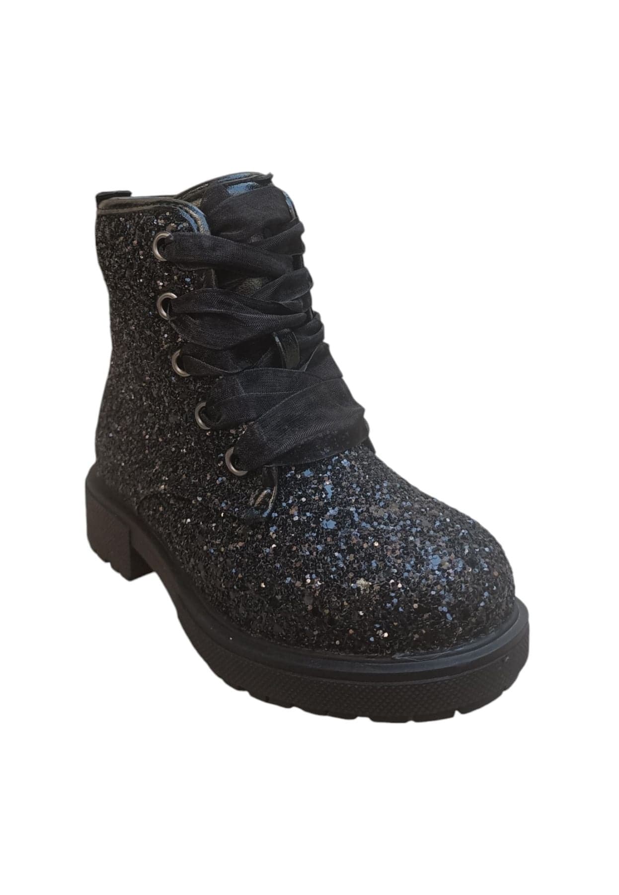 Anfibio bambina Gioseppo Surany nero glitter zip laterale urban style in Ballerine Scarpetteria Gica - Trani, commercioVirtuoso.it