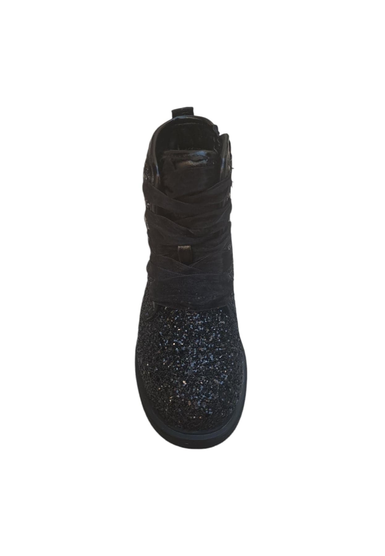 Anfibio bambina Gioseppo Surany nero glitter zip laterale urban style in Ballerine Scarpetteria Gica - Trani, commercioVirtuoso.it