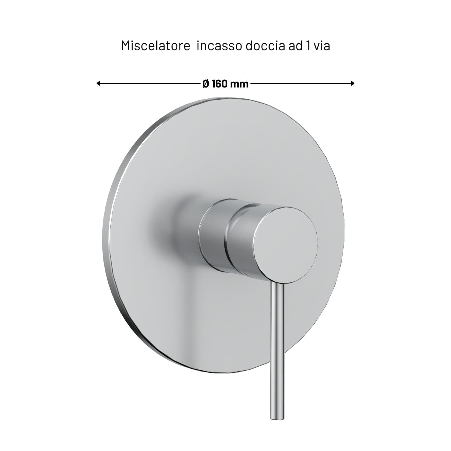 Miscelatore Monocomando Doccia Incasso 1 Via Serie Jazz Install Box Completo - 26