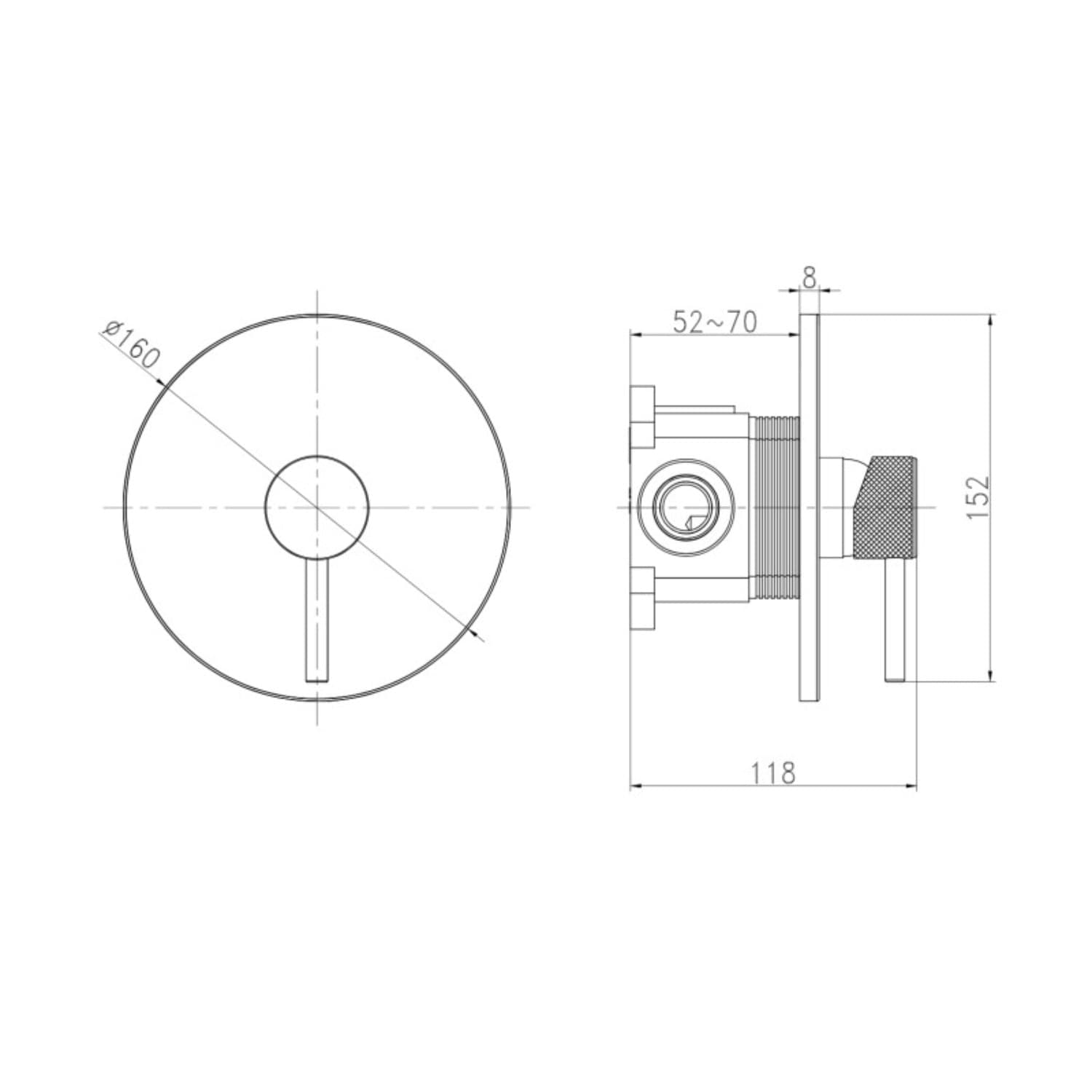 Miscelatore Monocomando Doccia Incasso 1 Via Serie Jazz Install Box Completo - 45