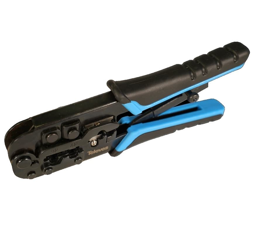 Pinza a crimpare per connettori maschio RJ45 / RJ11 / RJ12 / 4P4C / 4P2C TELEVES - 2
