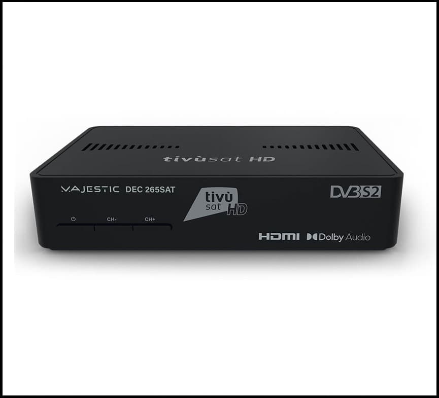 Decoder Tv Satellitare HD Dazn e Tivusat HDMI Con Scheda Inclusa Majestic SAT 265 DEC Certificato - 6