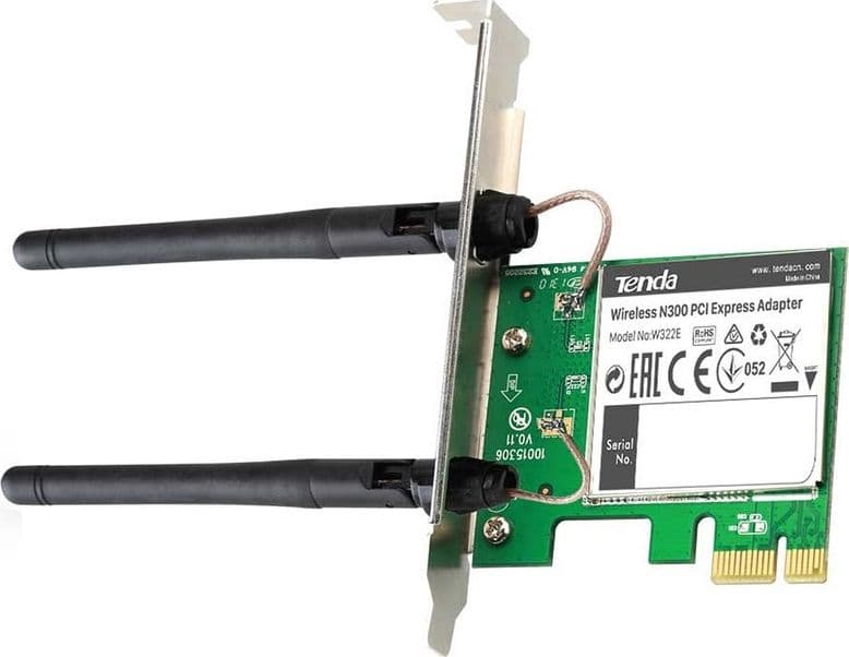 Adattatore Wireless N300 PCI-Express TENDA W322E - 4