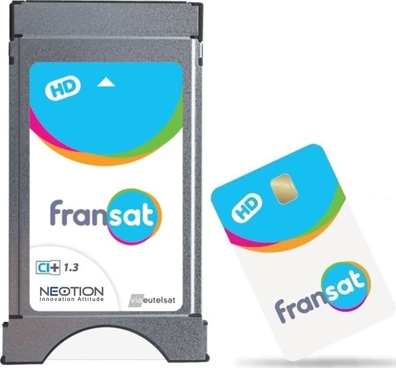Modulo CAM CI+ con Smart Card FRANSAT Ufficiale TV Francese TNT HD - 4