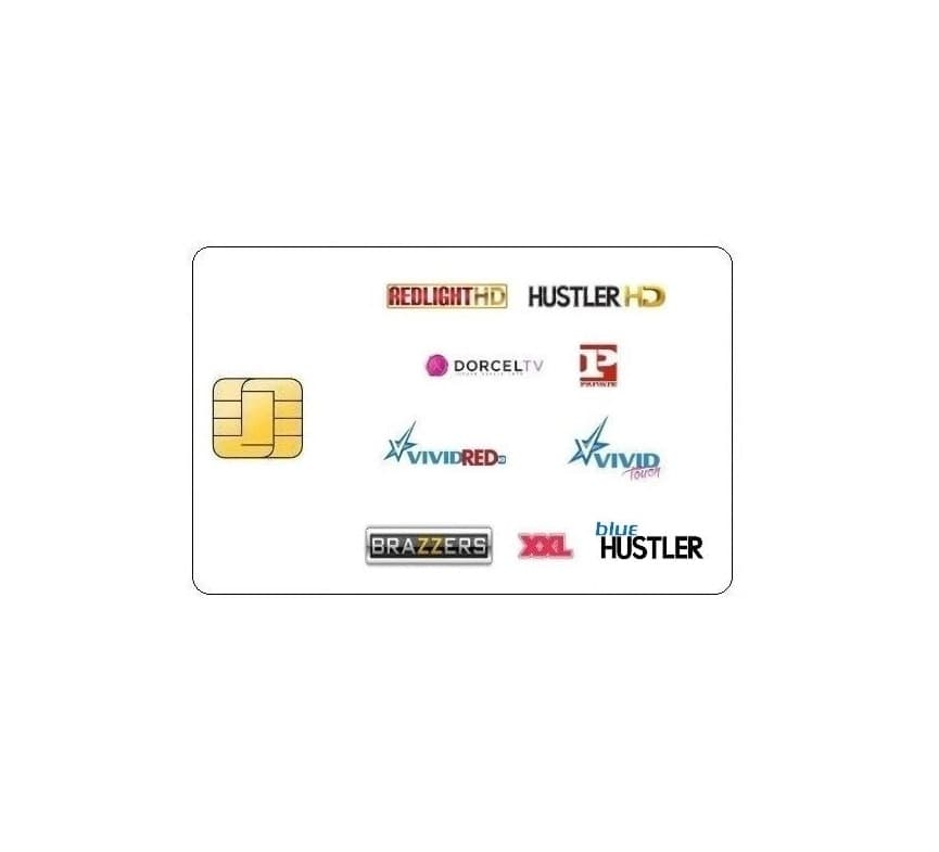Smart Card Tessera TV per Adulti Viaccess Abbonamento Redlight Elite 9 Canali Hotbird 12 Mesi  - 2
