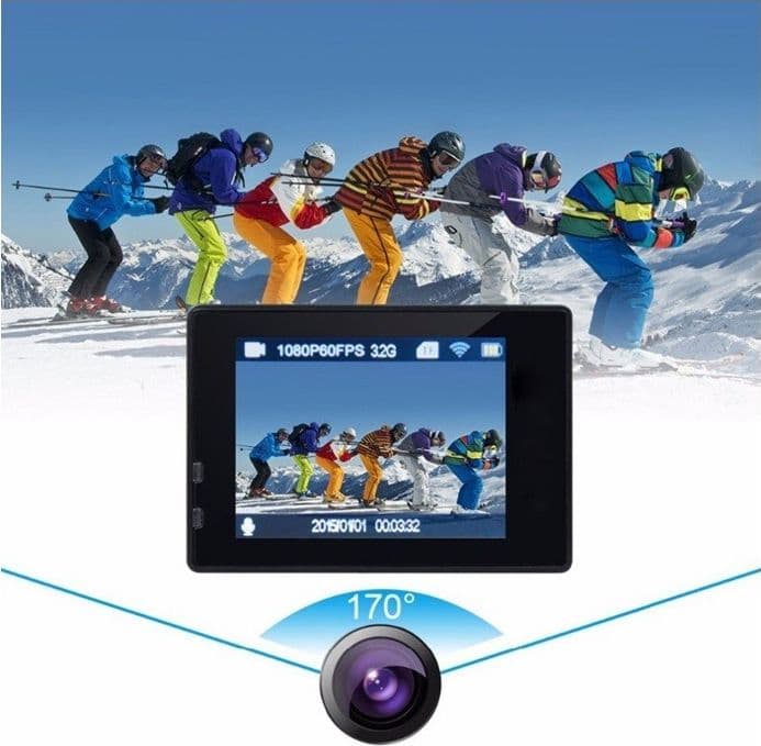 Action CAM 4K Subacquea 16MP WiFi + Telecomando (Colore ROSA) - 5