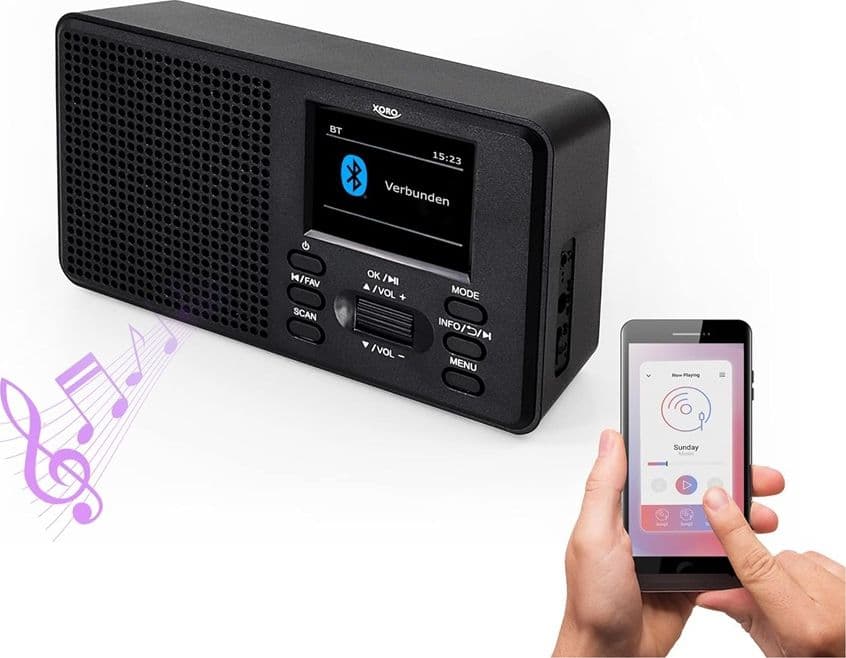 XORO DAB 142 Radio DAB+ Radio FM Bluetooth - 5