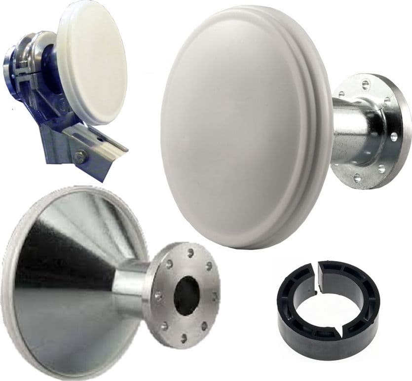 Feed Horn GIBERTINI EC120-B Banda KU per LNB Flangia C120 e Parabole Offset - 3