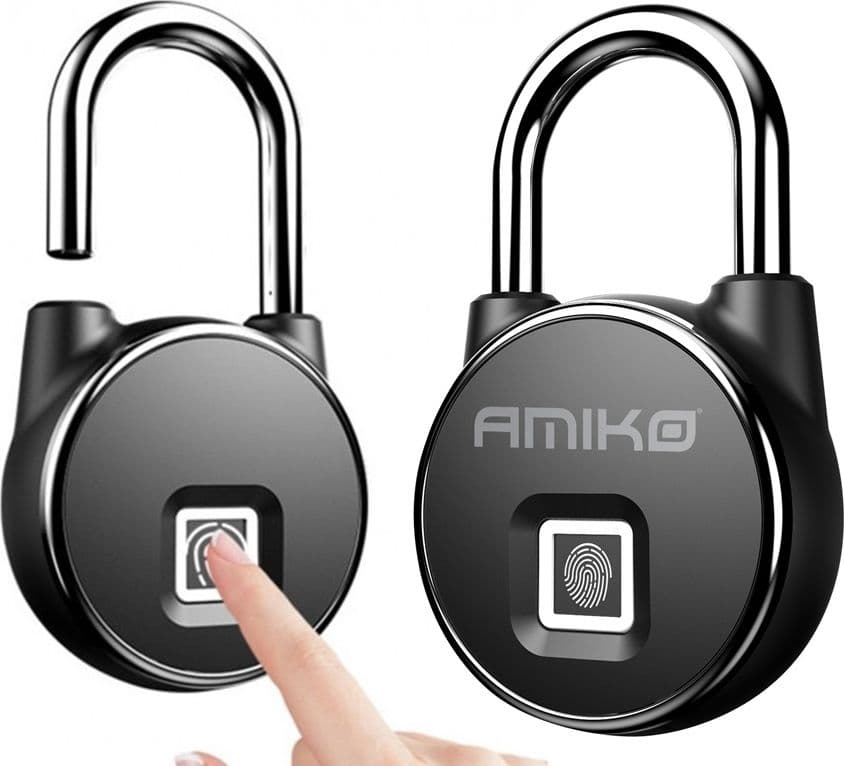 Lucchetto Intelligente con Sblocco Impronta Digitale AMIKO FPL 22 - 5
