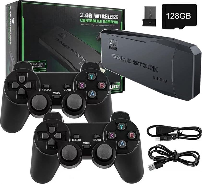 Console Giochi Retro Game Stick Lite TV HDMI con due controller Wireless e Micro SD 128 GB - 6