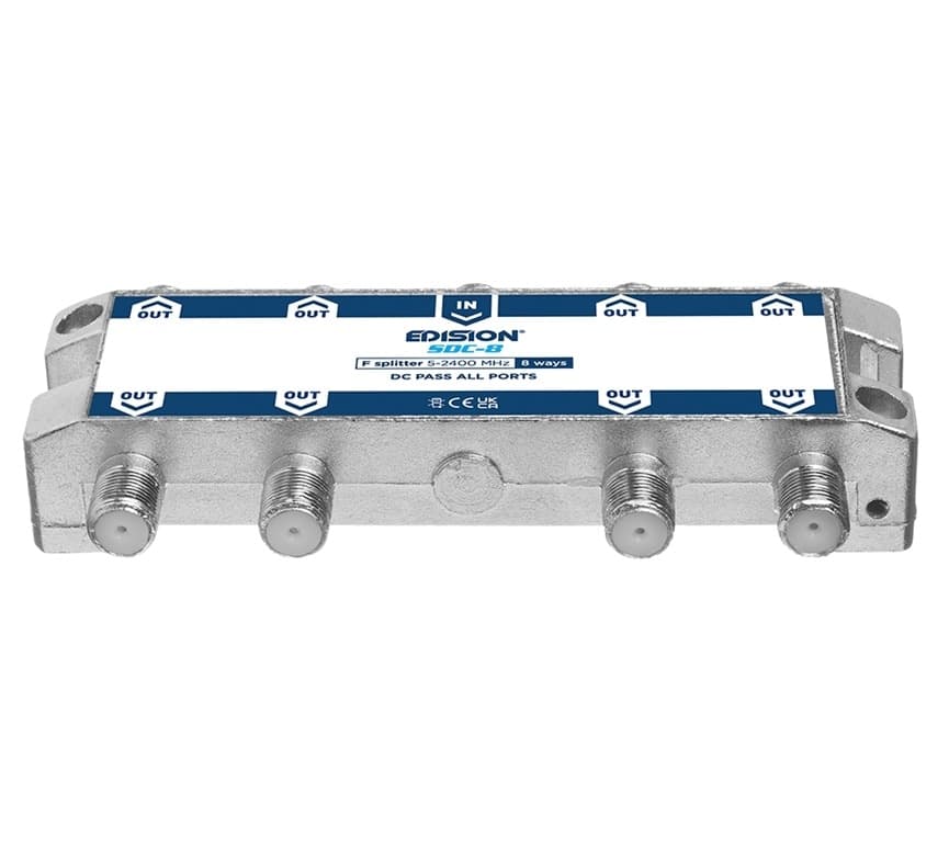 Splitter 8 Vie F 5-2400Mhz Satellitare e Terrestre EDISION SDC-8 - 3