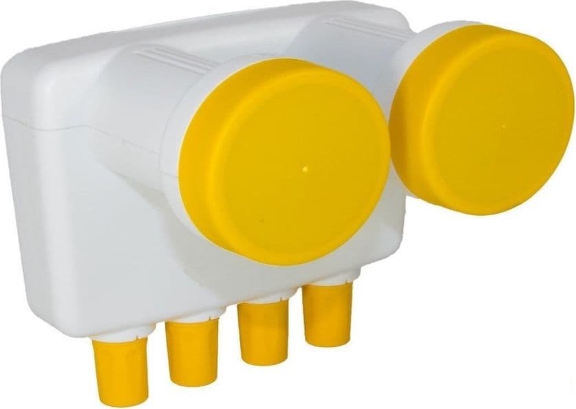 LNB Monoblocco Quad Astra/Hotbird 0.1dB GOLDEN MEDIA - 2